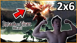 Shingeki no Kyojin Attack on Titan 2x6 REACTION  MAX SWOLE REACTS [upl. by Agnes951]