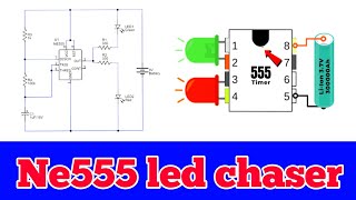 Ne555 Circuit diagramne555 circuit projectsElectronic Work [upl. by Kcirevam961]