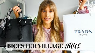 BICESTER VILLAGE DISCOUNT DESIGNER HAUL  Saint Laurent YSL Prada Stuart Weitzman [upl. by Beitnes]