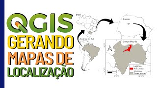 QGIS Mapa de localização [upl. by Avril]