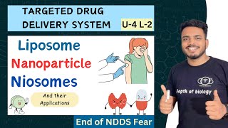 Liposomes  Niosomes  Nanoparticles  Targeted drug delivery system  Carrier used in TDDS NDDS [upl. by Aikkin]