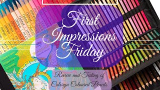 First Impressions Friday  Review amp Testing Colorya Coloured pencils [upl. by Oran399]