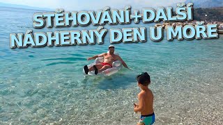 STĚHOVÁNÍ  DALŠÍ NÁDHERNÝ DEN U MOŘE 🌞🌊 CHORVATSKO DEN 8 🌞 [upl. by Dutch]