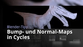 BlenderTipp  Bump amp NormalMaps in Cycles [upl. by Hajile]