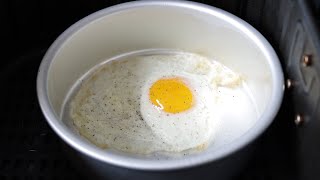 How to Make a Fried Egg in Air Fryer [upl. by Nazarius]