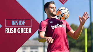 Konstantinos Mavropanos First West Ham Training Session ⚒️  Inside Rush Green [upl. by Ydurt]