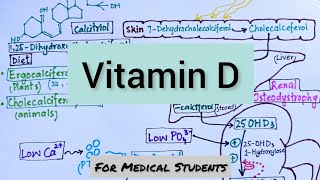 VitaminD  Synthesis Activation Functions Deficiency Manifestations amp Toxicity [upl. by Rafa]