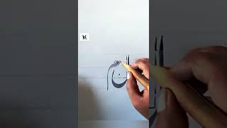 Urdu nastaliq foryou omg drawing painting artist heroic painting amazing [upl. by Yrojram]