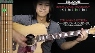 Bellyache Guitar Cover Acoustic  Billie Eilish 🎸 Tabs  Chords [upl. by Vassily]