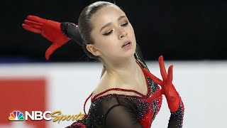 Russian 15 year old Valieva WINS GOLD in stunning Grand Prix debut  NBC Sports [upl. by Kleper948]