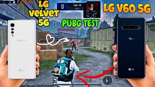 LG V60 5G vs LG VELVET 5G PUBG test best gaming device for PUBG mobile BGMI mobile [upl. by Refinneg]