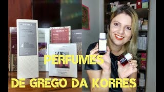 Experimentei quase todos os Perfumes da KORRES [upl. by Eilhsa]