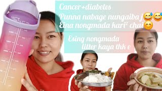 what I eat in a day as a cancer n diabetes patient 😊 bee yumnam [upl. by Bez]