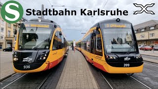 Stadtbahn Karlsruhe  SBahn  Straßenbahn  Kombilösung  Tunnel  AVG  VBK  Bwegt [upl. by Ullund]