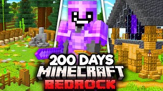 I Survived 200 Days in Minecraft Bedrock Edition FULL MOVIE [upl. by Rickard346]