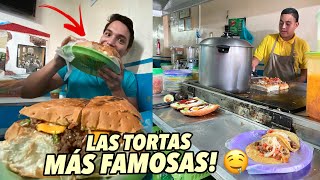 Probando las TORTAS más FAMOSAS de SAN SALVADOR 🇸🇻🤤🍔 [upl. by Rairb]