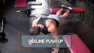 Decline PushUp  How to do Decline PushUps [upl. by Isidro]