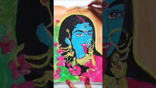 Diwali drawing 🌌 Maa kali drawing for Diwali special🪔🌌 art shorts kali draw diwali trending [upl. by Capps]