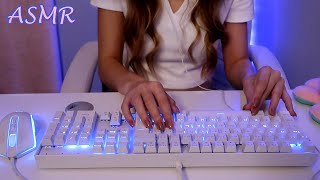 ASMR  TECLADO MECÂNICO  LUZES RELAXANTES No Talking [upl. by Ithnan]