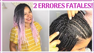 🌟TRENZAS AFRICANAS CON LANA  ESTAMBRE  Tutorial Explicado  trenzas africanas [upl. by Annala]