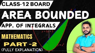 Area bounded  application of integrals  class12 board exam 2024 revision part 2 [upl. by Avahc]