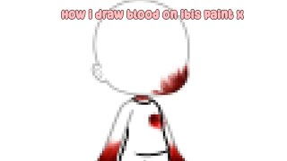 How I Draw Blood gacha life ibis paint tut [upl. by Gnemgnok]