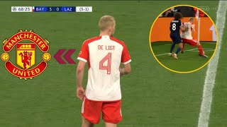 Matthijs de Ligt Best Defensive Skills vs Lazio  Man United Target 🔴 [upl. by Nilad980]