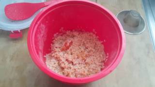 Sistema rice steamer white rice and tomato attempt [upl. by Llenehc]