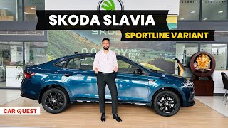 2024 Skoda Slavia Sportline Variant Walkaround  Car Quest [upl. by Garret410]