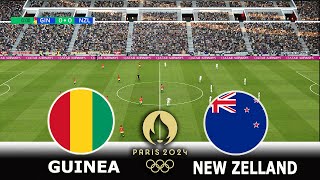 GUINEA vs NEW ZEALAND  Olymmpic Games Paris 2024  Full Match All Goals  PES Gameplay [upl. by Sal]