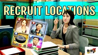 Staff Recruit Locations Company Minigame  Yakuza 7 Guides [upl. by Eldora379]