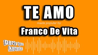 Franco De Vita  Te Amo Versión Karaoke [upl. by Noryahs538]