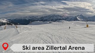 Zillertal Arena ski area  skiing in Austria [upl. by Clava]