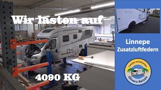 Zusatzluftfedern im Wohnmobil Linnepe Wir lasten auf [upl. by Anaitsirk518]