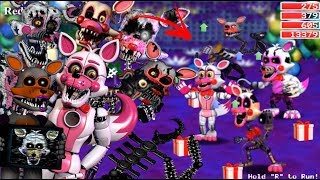 All FNaF Mangle Mods FNaF World Mod [upl. by Liman61]