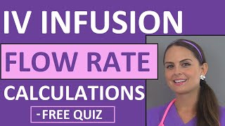 Dosage Calculations for Nursing Students Made Easy on IV Infusion Rate Calculations Video 5 [upl. by Meta]