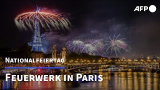 Prächtiges Feuerwerk in Paris zum französischen Nationalfeiertag  AFP [upl. by Diley]