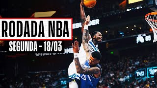 Anthony Edwards e a ENTERRADA mais INSANA do ANO – Rodada NBA 1803 [upl. by Aihsercal]