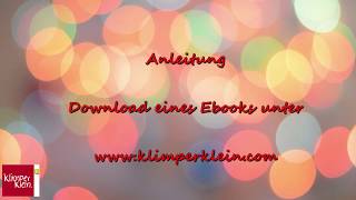 Anleitung  Download eines Ebooks unter wwwklimperkleincom [upl. by Acinnod]