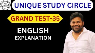 GRAND TEST35 ENGLISH EXPLANATION [upl. by Nnylsoj]