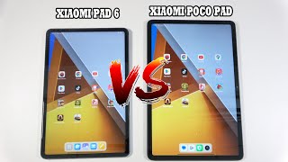 Xiaomi Pad 6 vs Poco Pad  SpeedTest and Camera comparison [upl. by Zackariah]