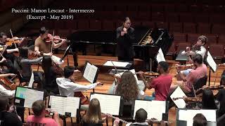 Rehearsal of Intermezzo from Manon Lescaut  Orchestra Excerpt [upl. by Aieki]