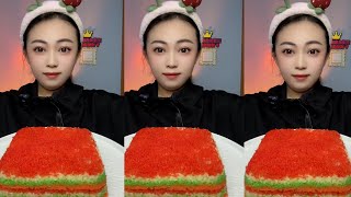 Miao  ASMR TOBIKO EGGS  FLYING FISH ROE  EXTREME EATING SOUNDS [upl. by Ardyth]