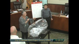 City of Glendale MultiProject Housing Lottery 10302019 [upl. by Giltzow]