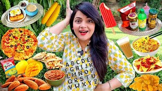 I only ate Food in ALPHABETICAL ORDER for 24 HOURS Challenge  Food Challenge [upl. by Ellery438]