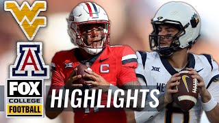 Arizona Wildcats vs West Virginia Mountaineers Highlights  FOX College Football [upl. by Ecnerewal]