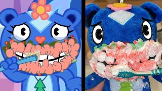 PLUSH TOY HAPPY TREE FRIENDS WISHY WASHY ZERO BUDGET FULL EPISODE [upl. by Lemaceon]