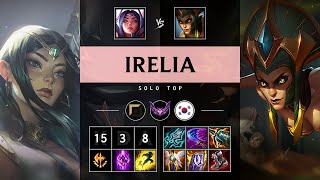 Irelia Top vs Cassiopeia Triple Kill Legendary  KR Master Patch 1419 [upl. by Paradies]