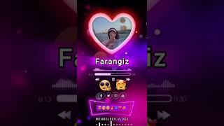 Dunyo malikasi 🦋FARANGIZ😍 Ismiga video tayyor  ✅obuna boling chiroyliqiz rek shortvideo [upl. by Basile]