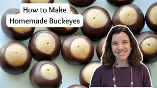 How to Make Buckeyes  Easy Buckeye Recipe  Only 5 Ingredients Needed [upl. by Storfer]